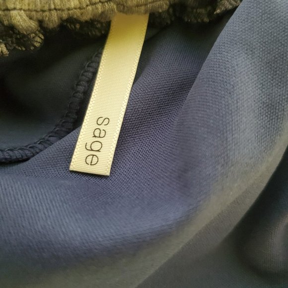 Sage Romper Boho Blue Tie Dye Festival Jersey Knit Strappy Back Romper S/M - Picture 5 of 6